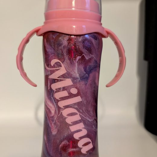 Custom epoxy drinkware tumbler by MB in Arts