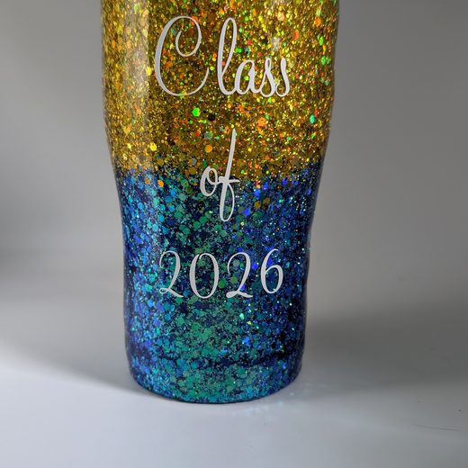 Custom epoxy drinkware tumbler by MB in Arts