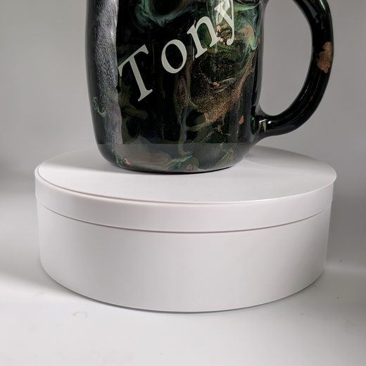 Custom epoxy drinkware tumbler by MB in Arts