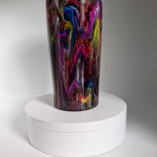 Custom epoxy drinkware tumbler by MB in Arts