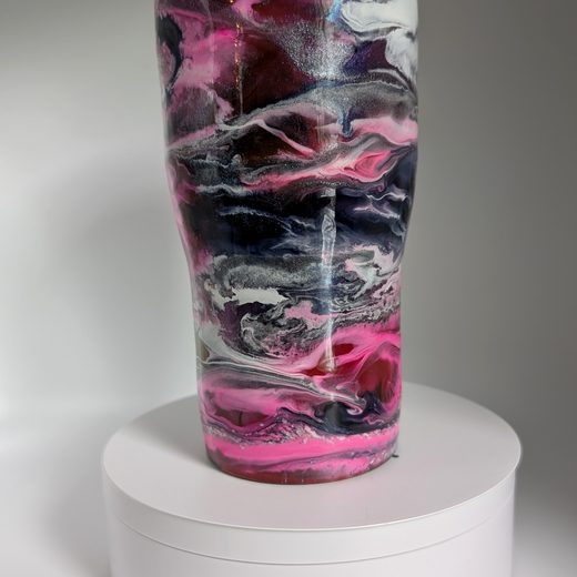 Custom epoxy drinkware tumbler by MB in Arts