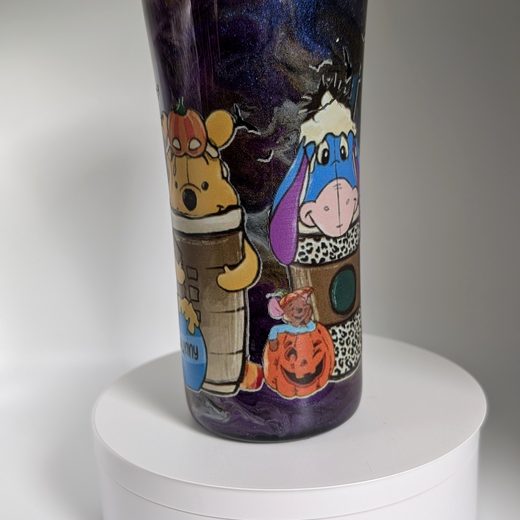 Custom epoxy drinkware tumbler by MB in Arts