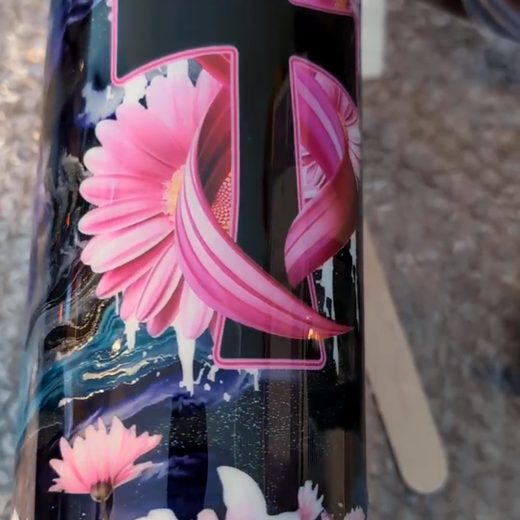 Custom epoxy drinkware tumbler by MB in Arts
